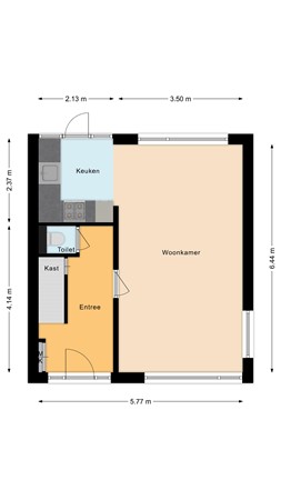 Floorplan - Stadhouderslaan 1, 2411 TZ Bodegraven